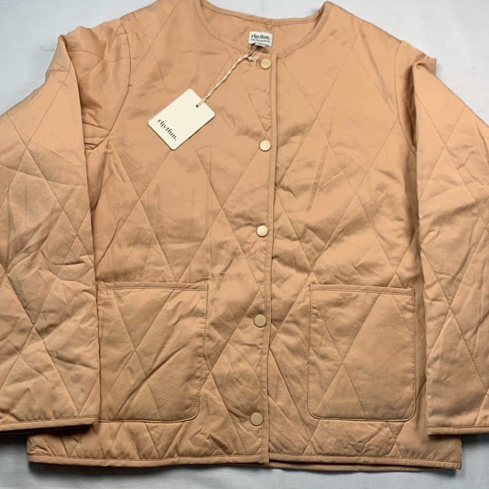 NWT Rhythm Women’s Camp Jacket in Fawn